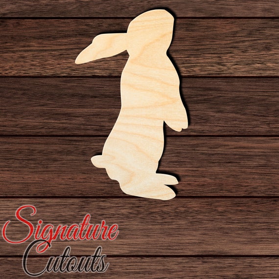 Bunny - Laser Cut Out Unfinished Wood Craft Shape BNY44 Bunny - Laser Cut Out Unfinished Wood Craft Shape BNY44