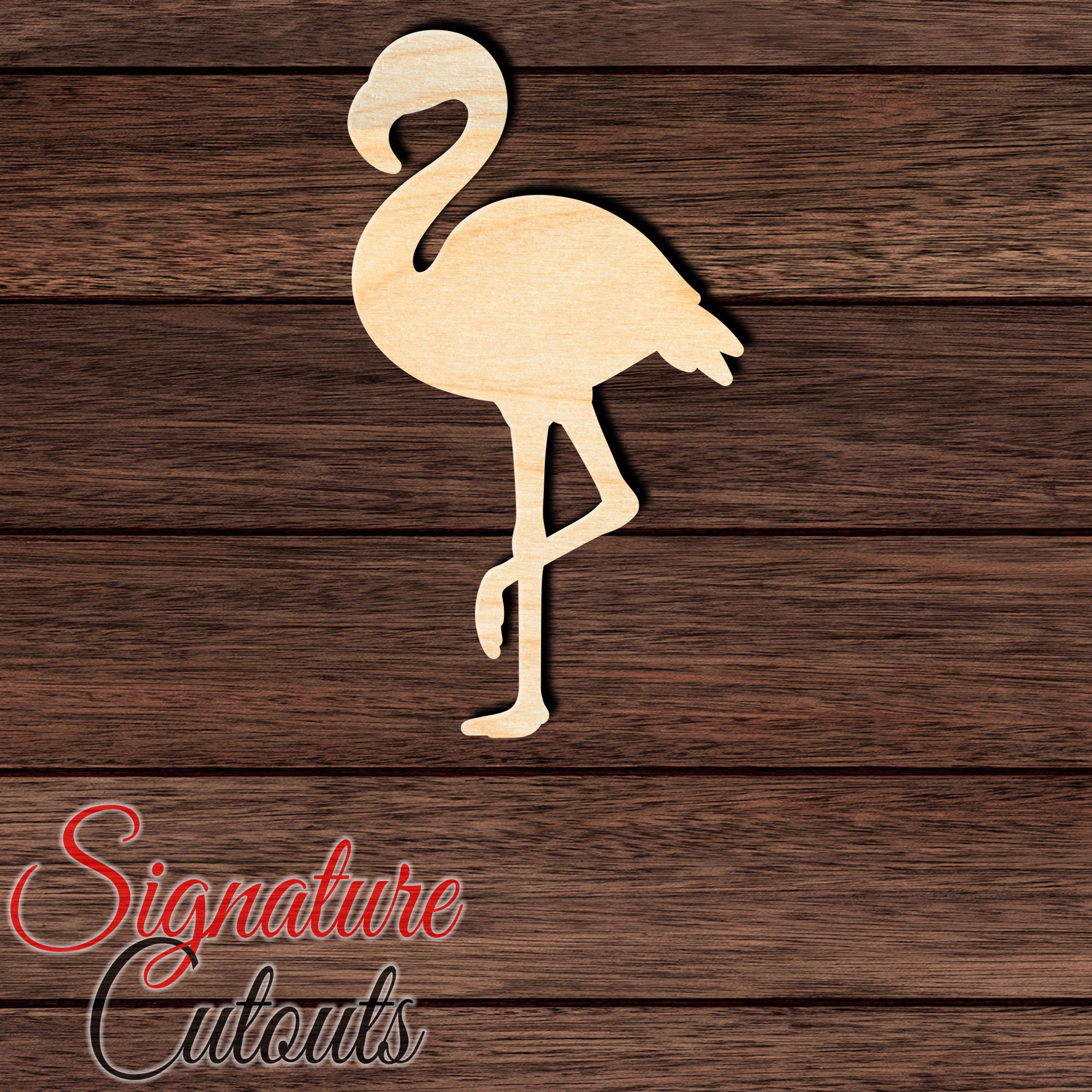 Unfinished Wood Cutouts, Flamingo Shape for DIY Crafts (4.5 x 9 in
