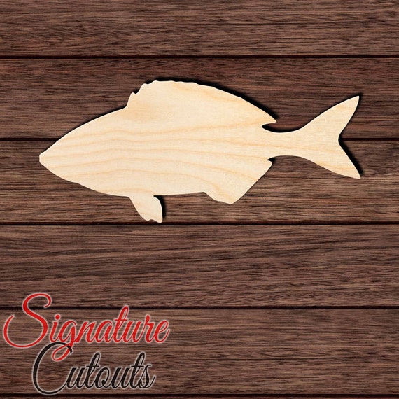 Fish - Laser Cut Out Unfinished Wood Craft Shape FSH20 Fish - Laser Cut Out Unfinished Wood Craft Shape FSH20