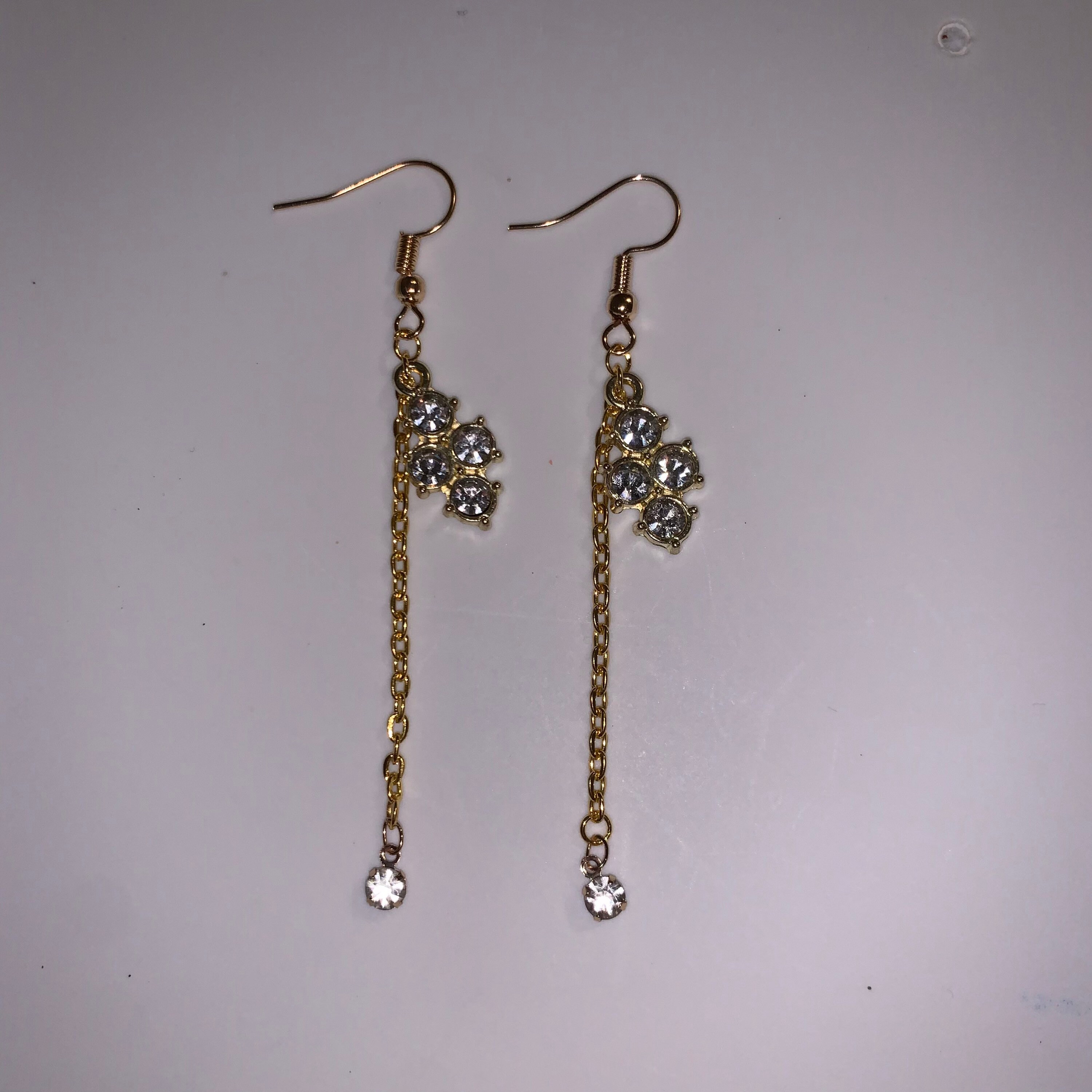 Gold Dangle Gemstone Earrings Gemstone Gold Earrings Drop Etsy