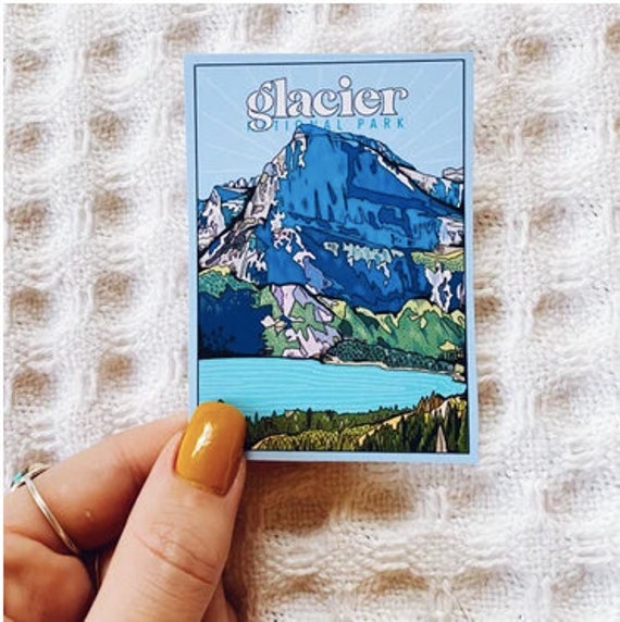 Glacier National Park Sticker | Etsy