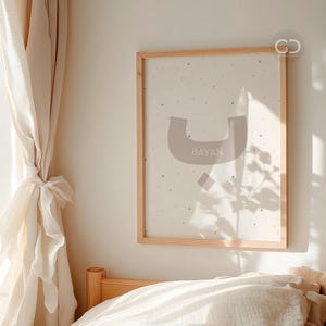 Custom Arabic Name Letter Print: Islamic Nursery Decor (UNFRAMED)