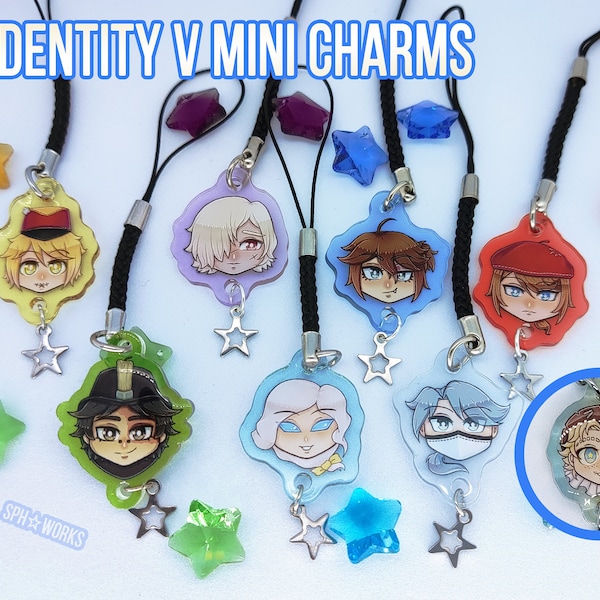 Identity V linking charm keychain acrylic Luca Prisoner Andrew Gravekeeper Victor Postman Edgar Valden Painter Norton Prospector phone strap