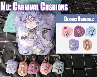 Nu: Carnival cushion plushie plush charm keychain Aster Morvay Edmond Kuya Yakumo SR SSR