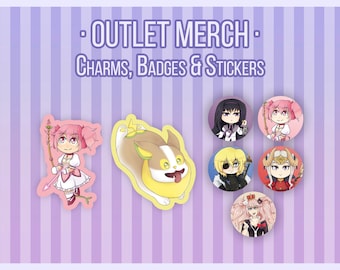 OUTLET Puella Magi Madoka Magica PokémonFE3H Fire Emblem 3 Houses Danganronpa charms badges stickers Homura Edelgard Dimitri Yamper Junko