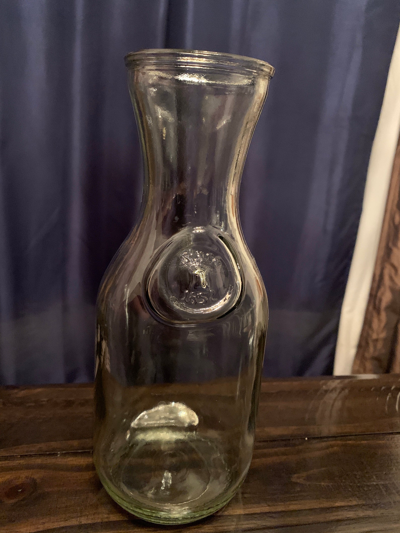 Vintage Embossed Paul Masson Since 1852 Glass Carafe Decanter Etsy