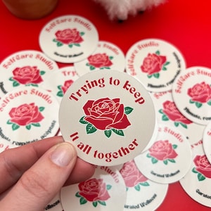 Marzipan Stickers for Self-Care Enthusiasts