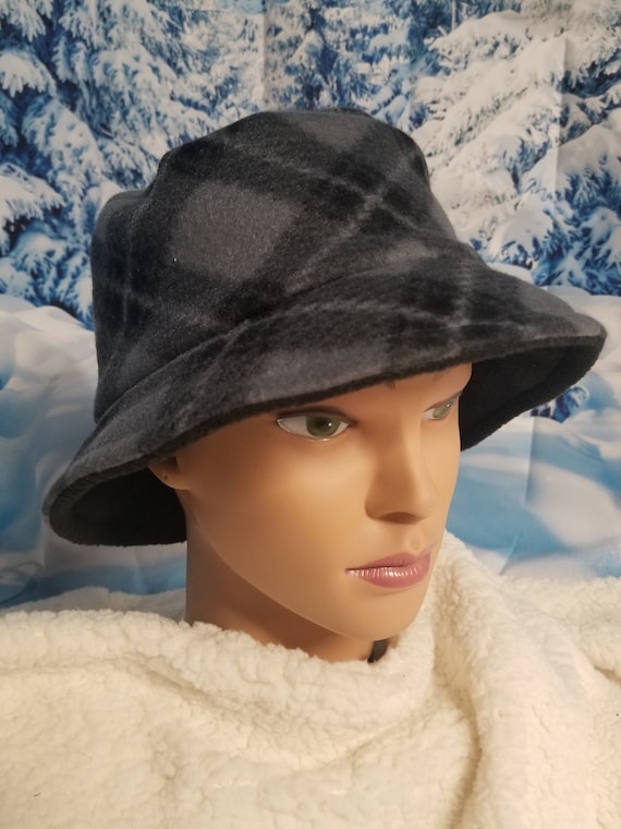 Black and Gray Patterned Bucket Hat Original Chuck Packable Bucket Hat Floral Gray Black Size OS  main image 2