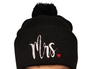 Mr and Mrs Embroidered Beanie