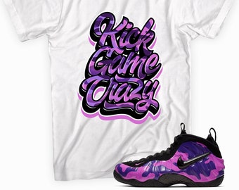 Kick Game Crazy Made To Match Foamposite Purple Camo