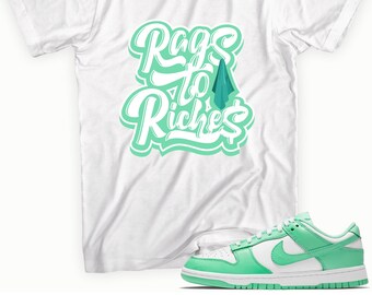 Green Glow Dunks Graphic Tee - Etsy 