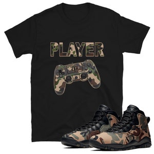 Jordan 10 desert camo shirt top