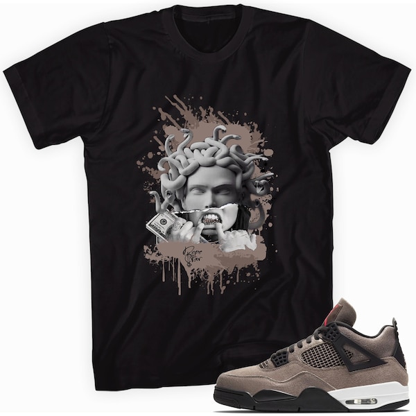 Medusa Custom Sneaker Shirt Made to Match Jordan 4 Retro Taupe Haze