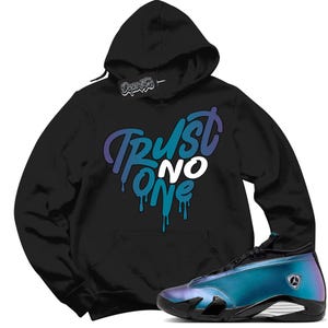 Carta de amor 14s DopeStar Hoodie Trust No One Coração Gráfico