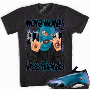 Carta de amor 14s DopeStar Camiseta Mais dinheiro Menos amigos Gráfico