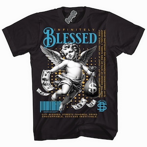 Aqua 5s DopeStar Shirt Infinitely Blessed Graphic Shirt