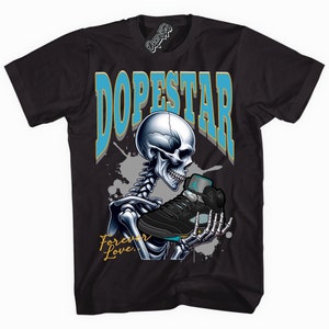 Aqua 5s DopeStar Forever Love Graphic Shirt