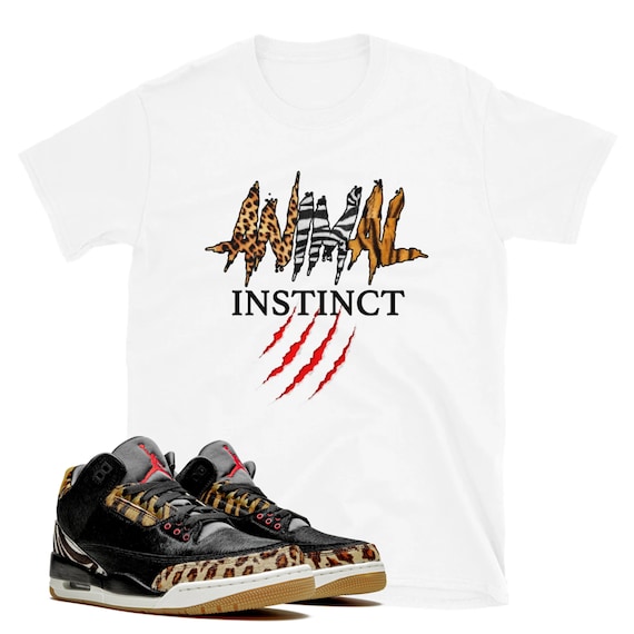 Custom Made to Match Animal Instinct Unisex Shirt for Jordan 3s Animal Etsy