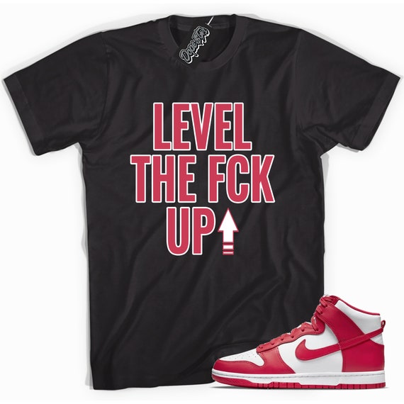 championship red dunks shirt