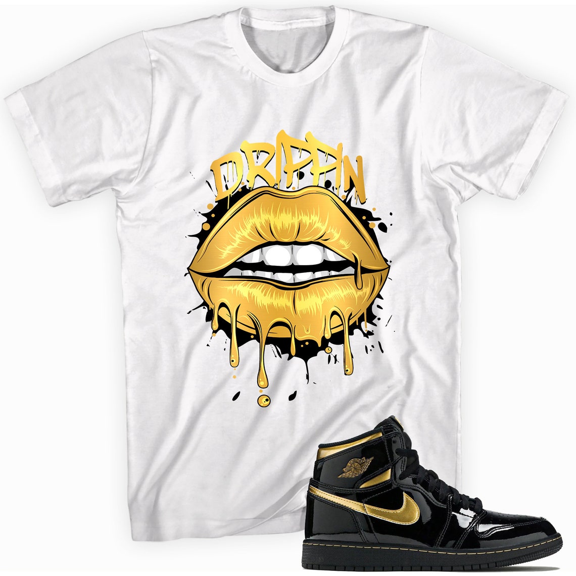 air jordan gold shirt