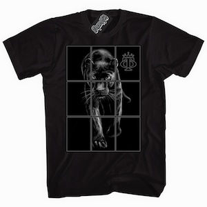 Panther Unisex Sneaker T-Shirt Matches Jordan 4 &quot;Black Cat&quot; 2020