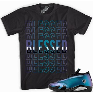 Carta de amor 14s DopeStar Camiseta Blessed Stacked Graphic
