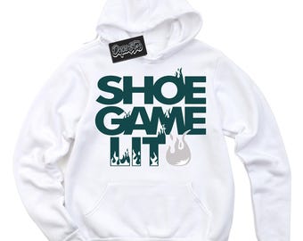 Oxidized Green 4s DopeStar Sneaker Hoodie Shoe Game Lit Graphic