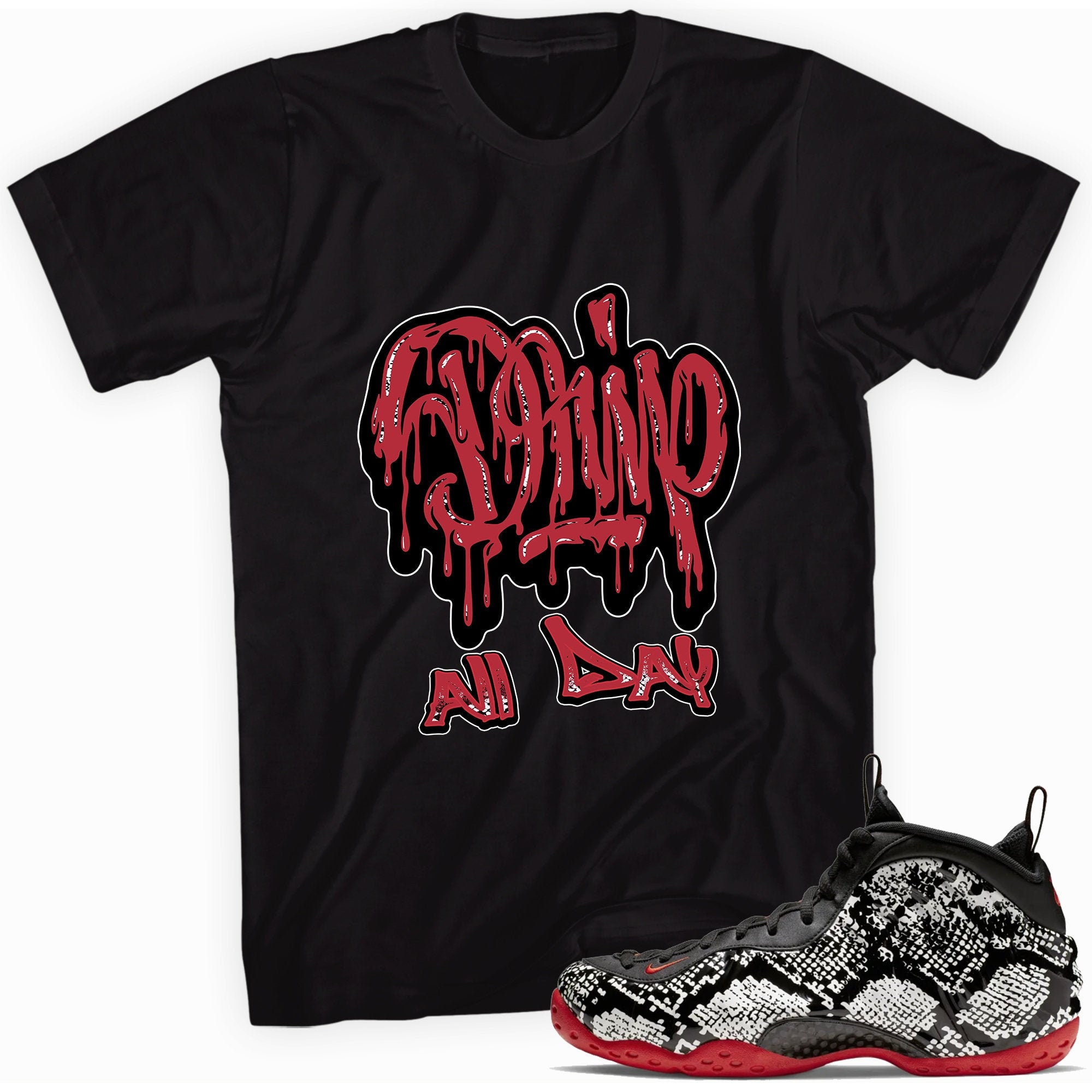 Snakeskin foamposite store shirts