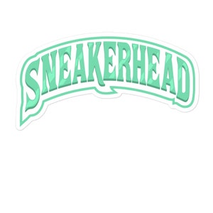 ¡Sneaker Head Backwoods Tribute Vinyl Sticker Match Dunk Low Green Glow para computadora portátil, bandeja rodante, hidromatraz, vaso y más!