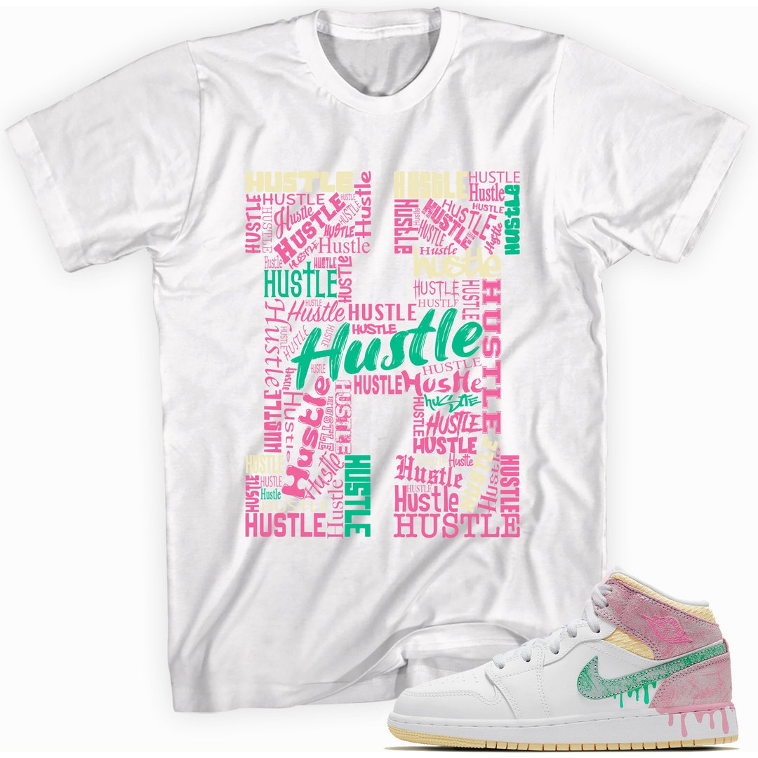H for Hustle Made to Match Jordan 1 Paint Drip Etsy