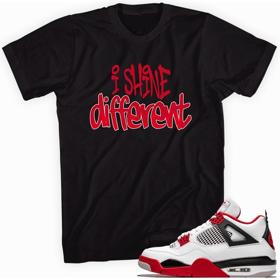 Match Air Jordan 4 Retro Fire Red 