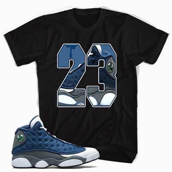 Number 23 Made to Match Jordan 13 Retro Navy - Etsy