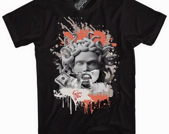 Medusa Shirt Made to Match Jordan 14 Retro Low Clot X Terracotta