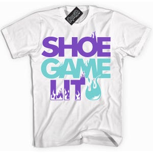 Psychic Purple Hyper Jade 1s Sneaker Shirt Shoe Game Lit Graphic