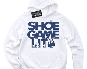 Diffused Blue 11s DopeStar Sneaker Hoodie Shoe Game Lit Graphic