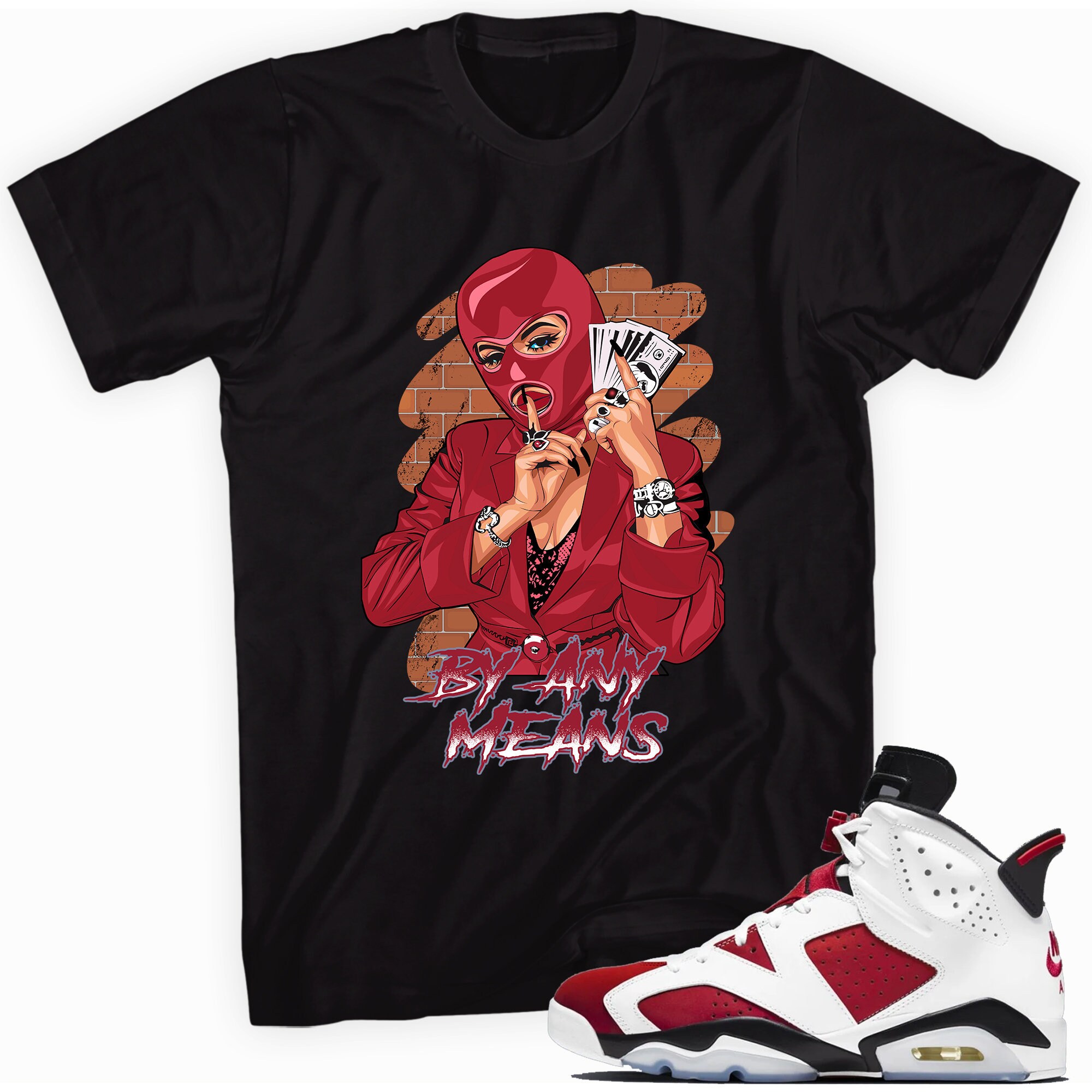 Jordan 6 deals carmine outfit