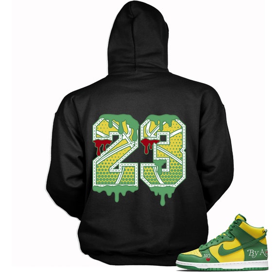 23 Drip Sneaker Hoodie Made to Match SB Dunk Brazil Etsy
