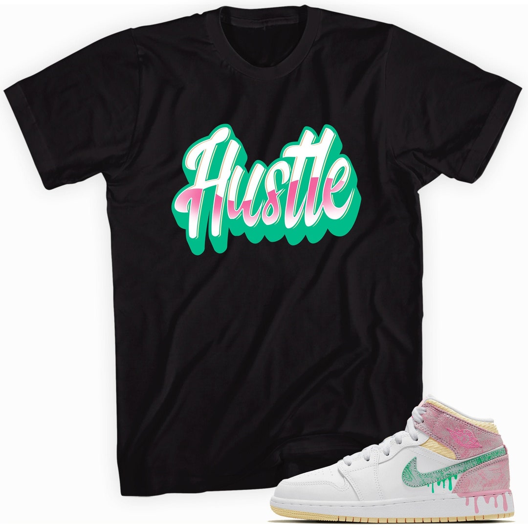 Hustle Made to Match Jordan 1 Mid Paint Drip Etsy