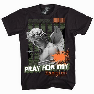 Olive 5s DopeStar Pray Enemies Graphic Shirt