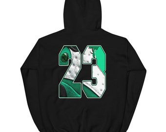 Number 23 Hoodie Made to Match Jordan 13 Retro Lucky Green