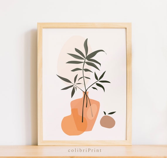 Boho Modern Plant Wall Decor Poster House Print - Plant Wall Art Print Boho Modern Plant Wall Decor Poster House Print - Plant Wall Art Print