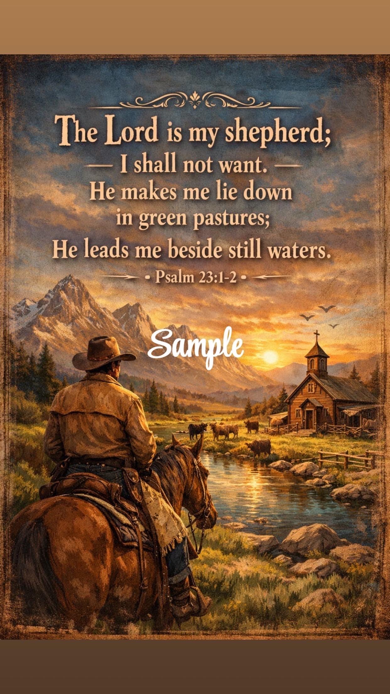 Western Bible Versus - Etsy