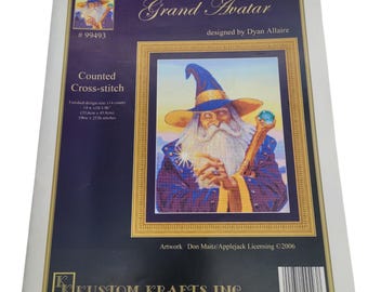 Kustom Krafts GRAND AVATAR Counted Cross Stitch PATTERN Booklet 99493 Dyan Allaire 2006
