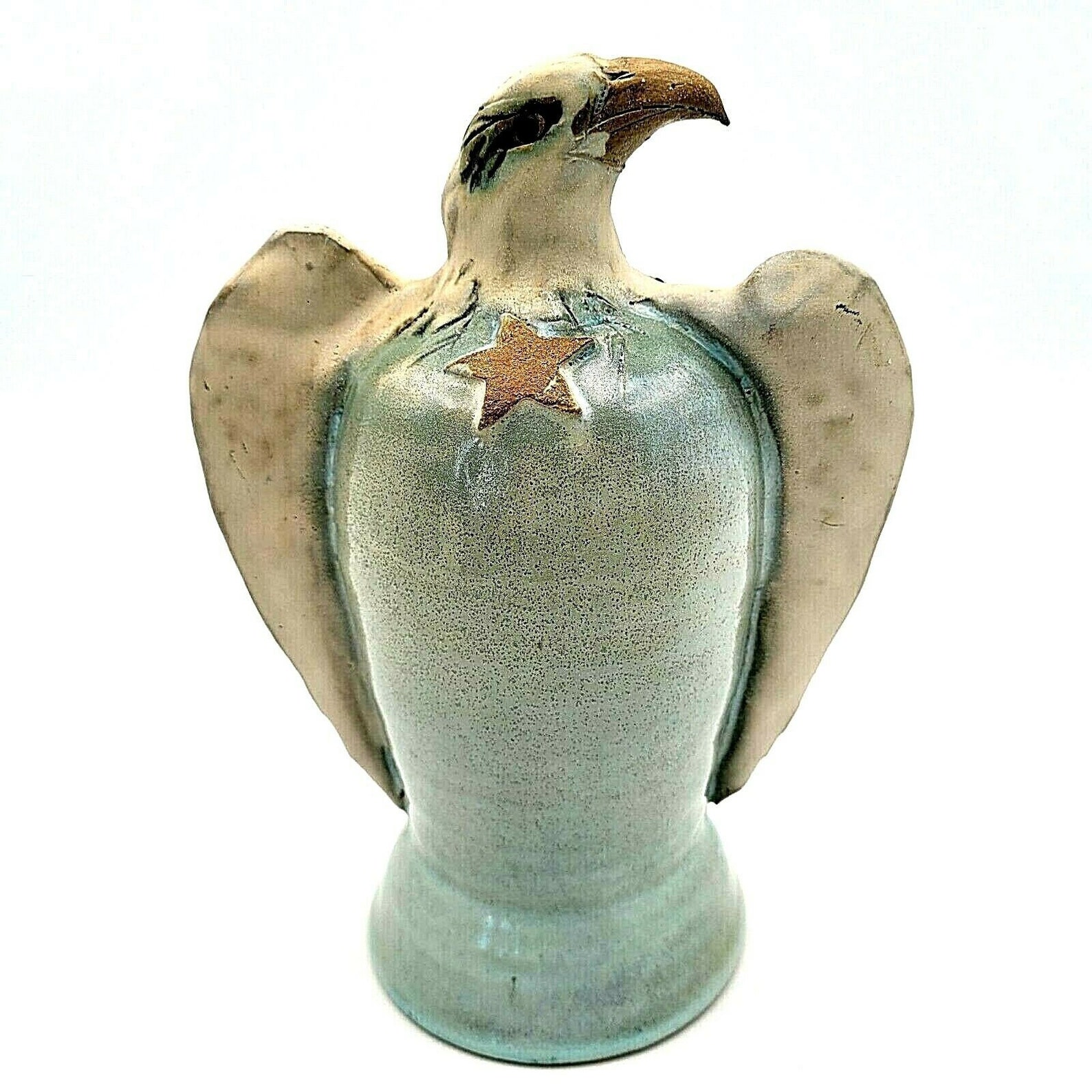 Mary Ann Wurst Pottery American Eagle Dome Bell Sculpture Patriotic Etsy