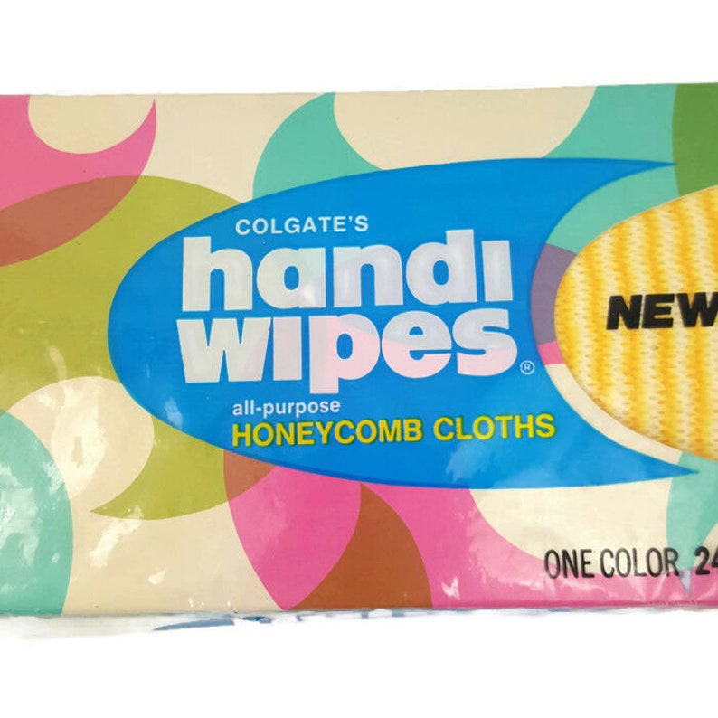 Vintage handi wipes Dispenser Pack 24 Reusable Cloths Etsy
