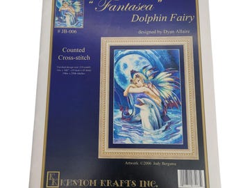 Kustom Krafts FANTASEA Counted Cross Stitch PATTERN Book JB-006 Dyan Allaire 2006