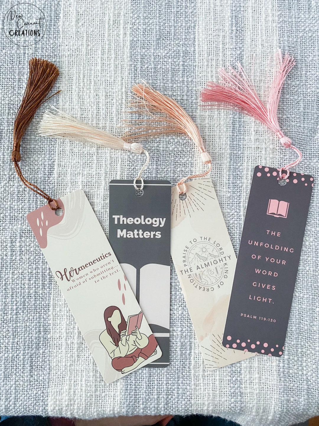 Christian Bookmark Sets | Scripture Bookmarks | Bible Verse Bookmarks | Christian Bookmarks | Reformed Christian Bookmark | Theology Books