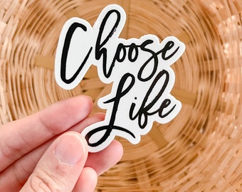 Choose Life Sticker | Christian Stickers | Pro-Life Sticker | Save the Babies Sticker | Rainbow Baby Sticker | Bible Verse Sticker