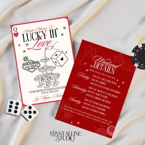 Plantilla de itinerario para despedida de soltera en Las Vegas, personalizable, compatible con dispositivos móviles, editable, con temática de Las Vegas, programa de fin de semana de despedida de soltera.