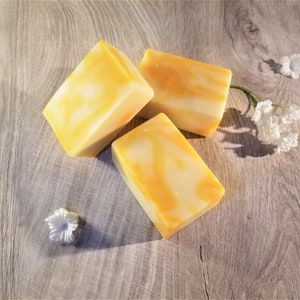 Orange Dreamsicle-Homemade Orange and Cream Scented Cold Process Soaps